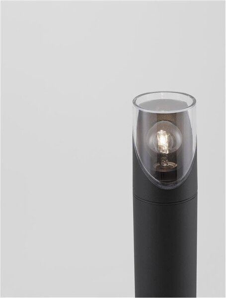 NV 9492730 Venkovní sloupkové svítidlo SELENA antracitový hliník a čirý akryl E27 1x12W 220-240V bez žárovky IP65 - NOVA LUCE