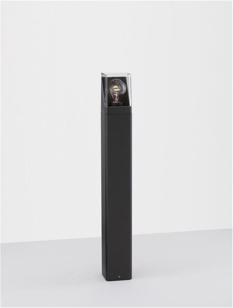 NV 9492750 Venkovní sloupkové svítidlo SELENA antracitový hliník a čirý akryl E27 1x12W 220-240V bez žárovky IP65 - NOVA LUCE