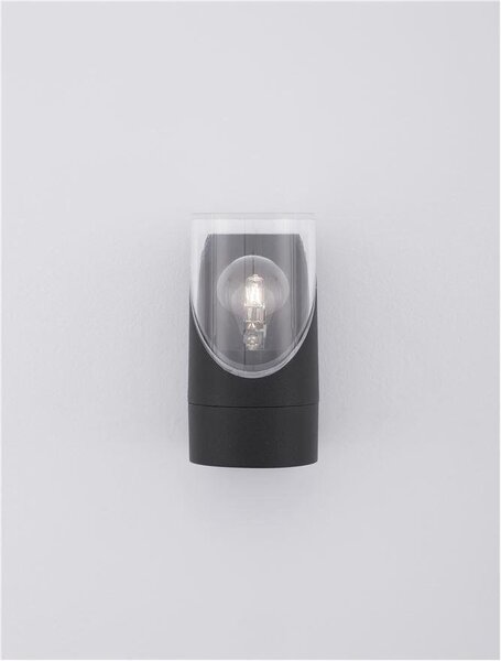 NV 9492720 Venkovní nástěnné svítidlo SELENA antracitový hliník a čirý akryl E27 1x12W 220-240V bez žárovky IP65 - NOVA LUCE