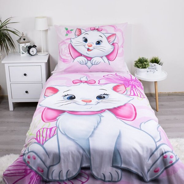 Povlečení Marie Cat Pink 03 140x200, 70x90 cm