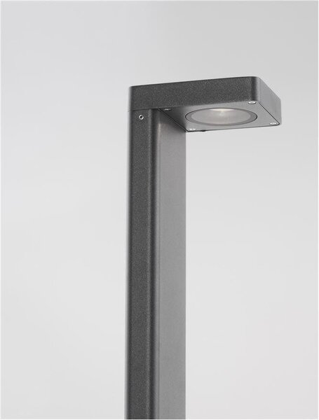 NV 9492770 Venkovní sloupkové svítidlo POET antracitový hliník a čiré sklo LED 8W 3000K 220-240V 94st. IP65 - NOVA LUCE