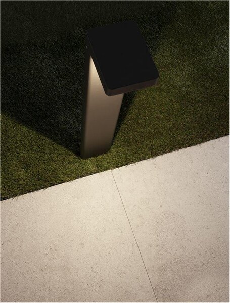 NV 9492770 Venkovní sloupkové svítidlo POET antracitový hliník a čiré sklo LED 8W 3000K 220-240V 94st. IP65 - NOVA LUCE