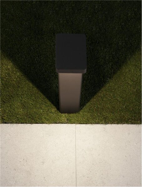 NV 9492770 Venkovní sloupkové svítidlo POET antracitový hliník a čiré sklo LED 8W 3000K 220-240V 94st. IP65 - NOVA LUCE