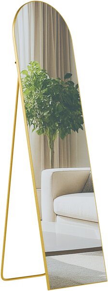 Zrcadlo Moline 140x40 cm - zlaté lesklé