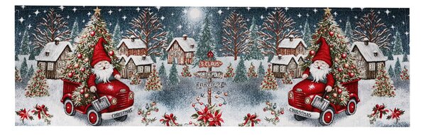 Vánoční gobelínový běhoun na stůl Chenille IT043 Barva Vícebarevná Rozměry 40x180 cm
