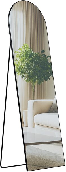 Zrcadlo Moline 160x50 cm - černé matné