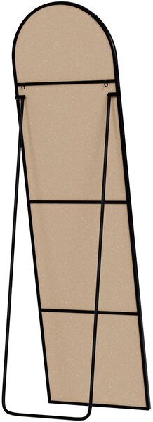 Zrcadlo Moline 140x40 cm - černé matné