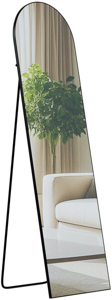 Zrcadlo Moline 140x40 cm - černé matné