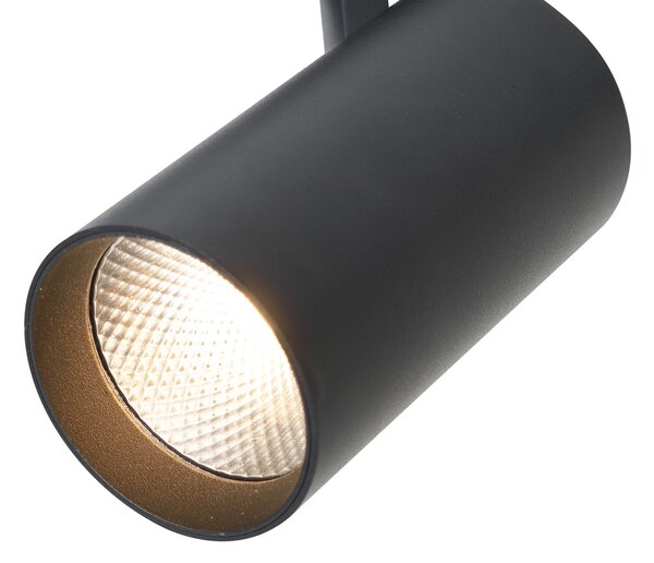 Moderní bodové svítidlo černé pro 1fázový kolejnicový systém vč. LED - Iconic Mark