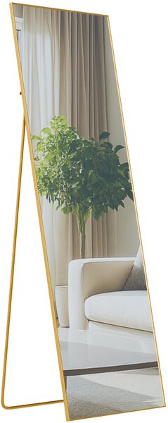 Zrcadlo Benicia 150x50 cm - zlaté lesklé
