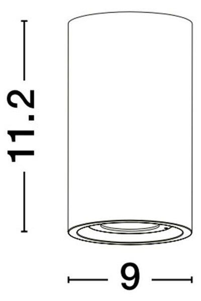 NV 9540210 Venkovní stropní svítidlo EMILE šedý beton skleněný difuzor LED 5W 3000K 120-230V IP65 - NOVA LUCE