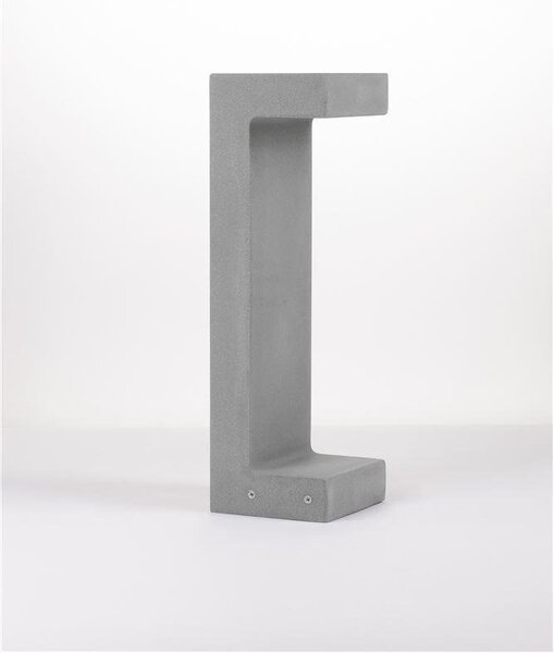 NV 9540213 Venkovní sloupkové svítidlo ARAN šedý beton skleněný difuzor LED 8W 3000K 120-230V IP65 - NOVA LUCE