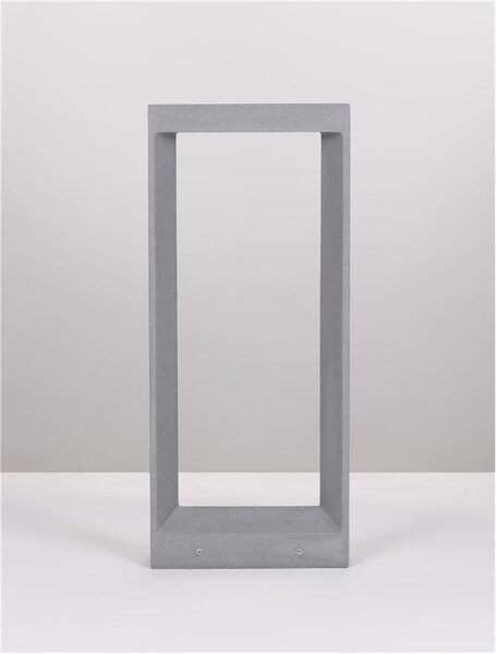 NV 9540218 Venkovní sloupkové svítidlo CAIRO šedý beton skleněný difuzor LED 8W 3000K 120-230V IP65 - NOVA LUCE