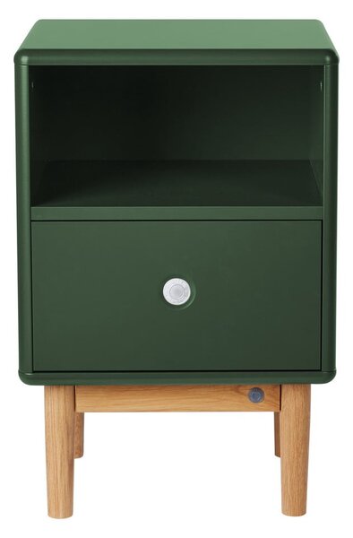 Tmavě zelený noční stolek Tom Tailor for Tenzo Color Box