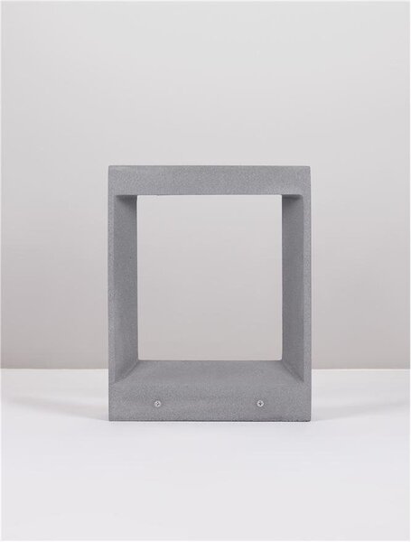 NV 9540217 Venkovní sloupkové svítidlo CAIRO šedý beton skleněný difuzor LED 8W 3000K 120-230V IP65 - NOVA LUCE