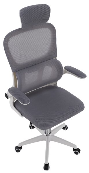 Ergonomická kancelářská židle IMPERIAL - šedá síťovina