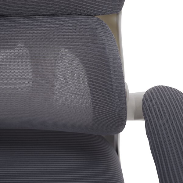 Ergonomická kancelářská židle IMPERIAL - šedá síťovina