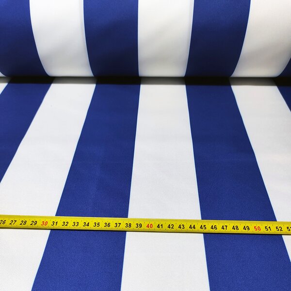 Akce Voděodolná látka Premium, 190 g/m², 80 x 160 cm, proužky modré