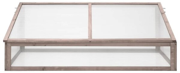 Skleník šedý 110 x 58,5 x 39 cm jedlové dřevo