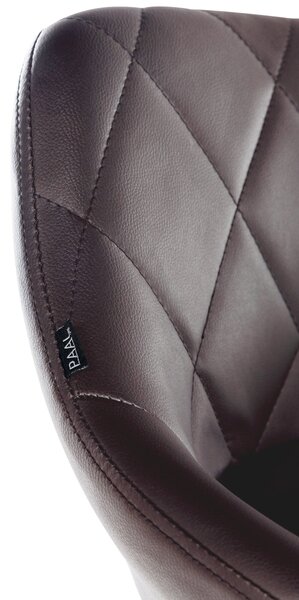Pracovní židle Lazio koženka - hnědá