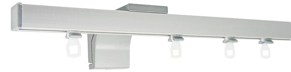Kovovégarnýže.cz Garnýže Lugato anodizovaná nerez (ELOX) Varianta jednořadá nebo dvouřadá: Jednořadá, Délka: 0-100cm, Uchycení látky: jezdec+šnekový háček