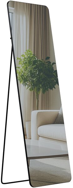 Zrcadlo Gurnee 160x50 cm - černé matné