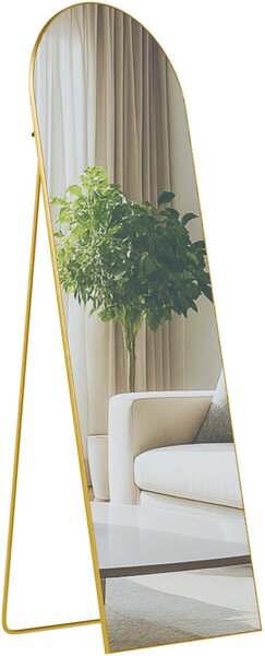 Zrcadlo Moline 150x50 cm - zlaté lesklé