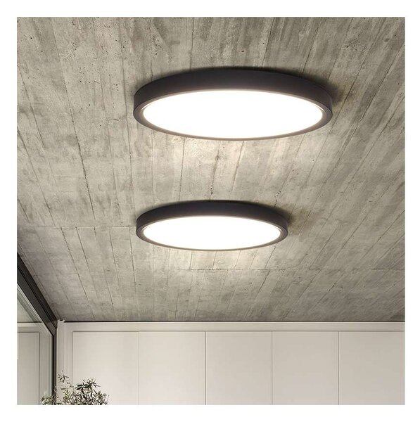 LED stropní světlo s dálkovým ovládáním Estela nastavitelné - průměr 50 cm, černá