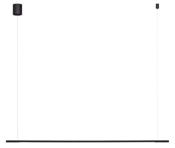 Nova Luce Černé kovové závěsné LED světlo Brillia 120 cm
