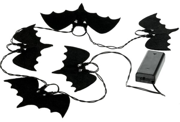 Retlux - LED Dekorační řetěz HALLOWEEN 10xLED/2xAA/teplá bílá 1,3m netopýři