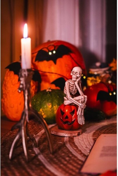 Retlux - LED Dekorační řetěz HALLOWEEN 10xLED/2xAA/teplá bílá 1,3m netopýři