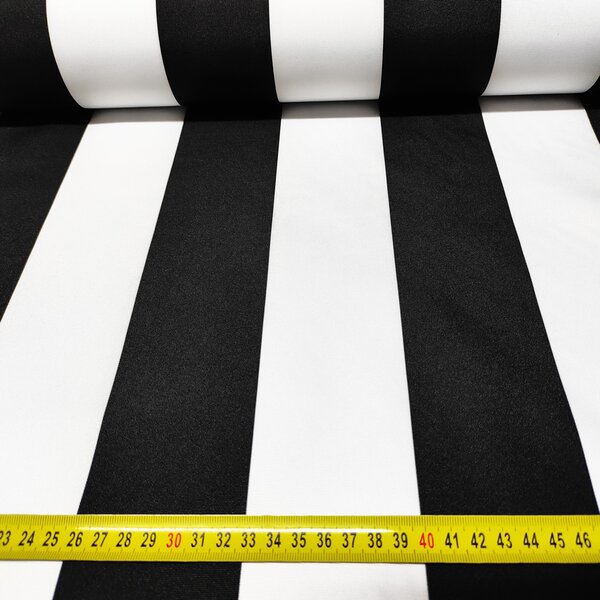 Voděodolná látka Premium, 190 g/m², šíře 160 cm, proužky černé
