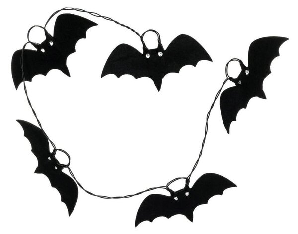 Retlux - LED Dekorační řetěz HALLOWEEN 10xLED/2xAA/teplá bílá 1,3m netopýři