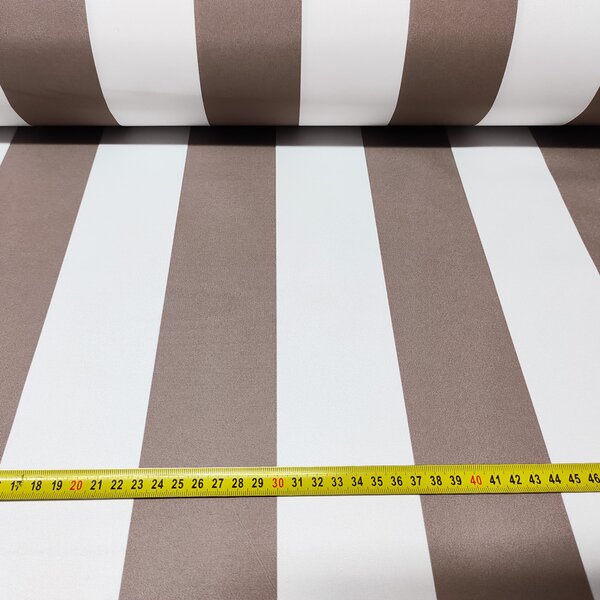 Voděodolná látka Premium, 190 g/m², šíře 160 cm, proužky cappuccino