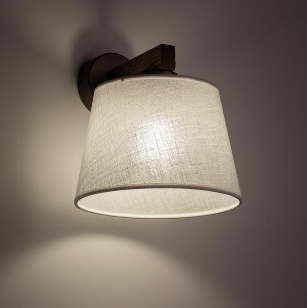 BRILAGI - LED Nástěnná lampa LATTE 1xE27/15W/230V borovice/bílá