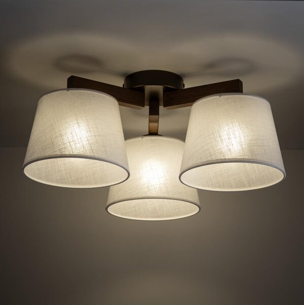 BRILAGI - LED Přisazený lustr LATTE 3xE27/15W/230V borovice/béžová
