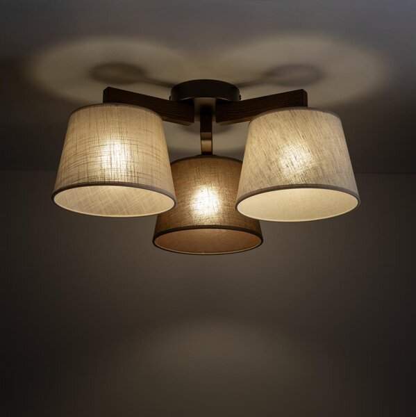 BRILAGI - LED Přisazený lustr LATTE 3xE27/15W/230V borovice/mix