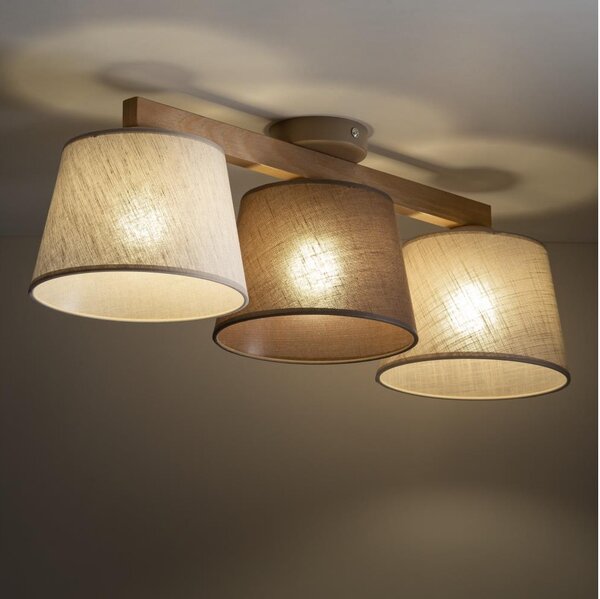 BRILAGI - LED Přisazený lustr LATTE 3xE27/15W/230V borovice/mix