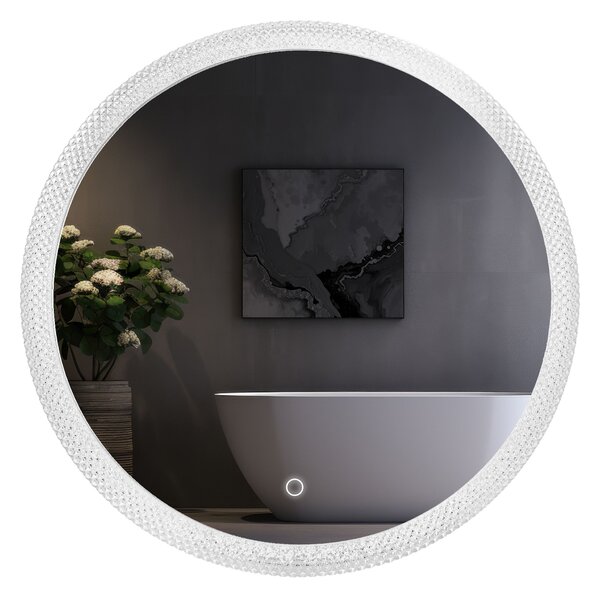 Tutumi Zrcadlo ⌀60 cm s regulovatelným LED osvětlením HOM-01501