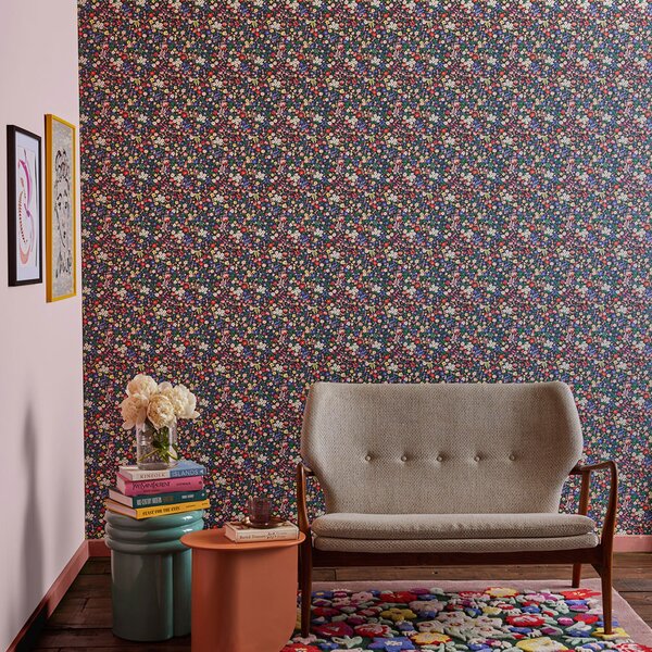 Vliesová tapeta na zeď, černá, květiny, 125505, Cath Kidstone