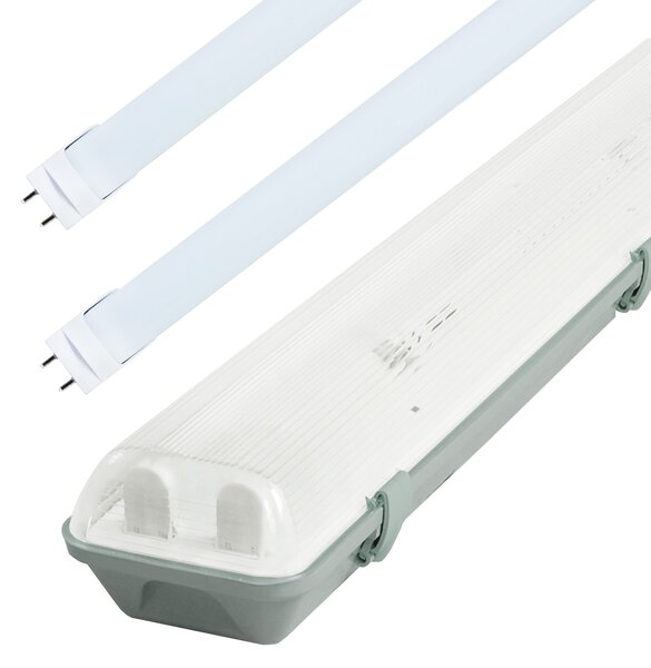 LED Solution Zářivkové těleso 60cm + 2x LED trubice 10W 160lm/W Premium GXWP209_191326