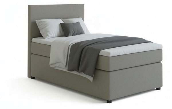 POSTEL BOXSPRING, 90/200 cm, šedá MID.YOU - Jednolůžkové postele, Online Only