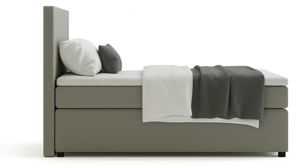 POSTEL BOXSPRING, 90/200 cm, šedá MID.YOU - Jednolůžkové postele, Online Only