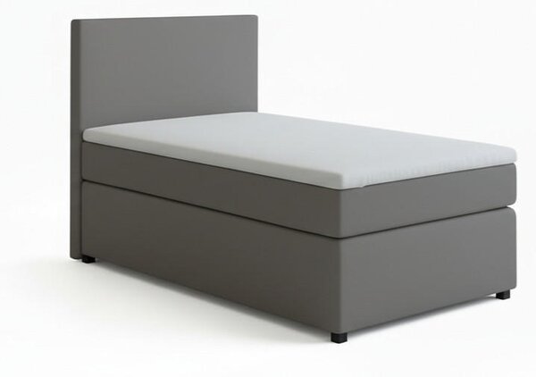 POSTEL BOXSPRING, 90/200 cm, šedá MID.YOU - Jednolůžkové postele, Online Only