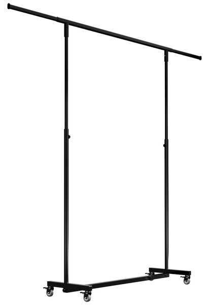 Věšák na oblečení s kolečky Soran 150x50x188 - černá
