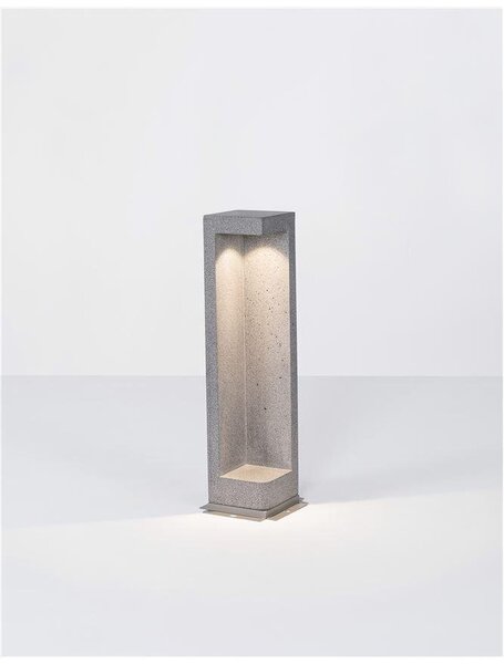 NV 9790021 Venkovní sloupkové svítidlo GRANTE šedý beton a hliník LED 5W 3000K 220-240V IP65 - NOVA LUCE