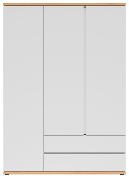 VÍCEÚČELOVÁ SKŘÍŇ, bílá, dub artisan, 143/201/58 cm Xora - Online Only komody, Online Only