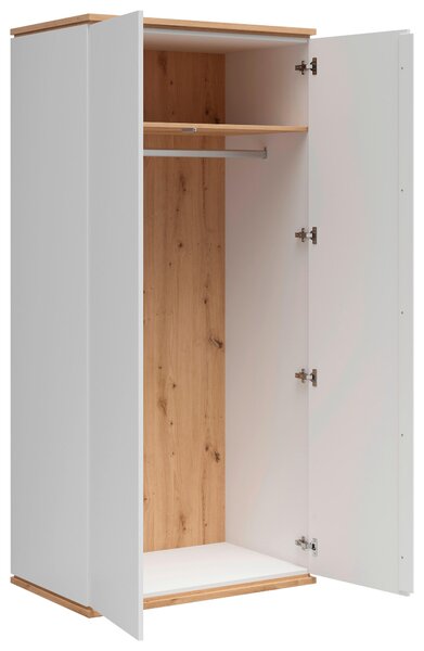 VÍCEÚČELOVÁ SKŘÍŇ, bílá, dub artisan, 94/201/58 cm Xora - Online Only komody, Online Only