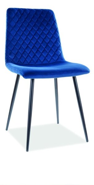 SIG Jídelní židlička IRYS velvet modrá