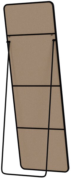 Zrcadlo Gurnee 150x50 cm - černé matné